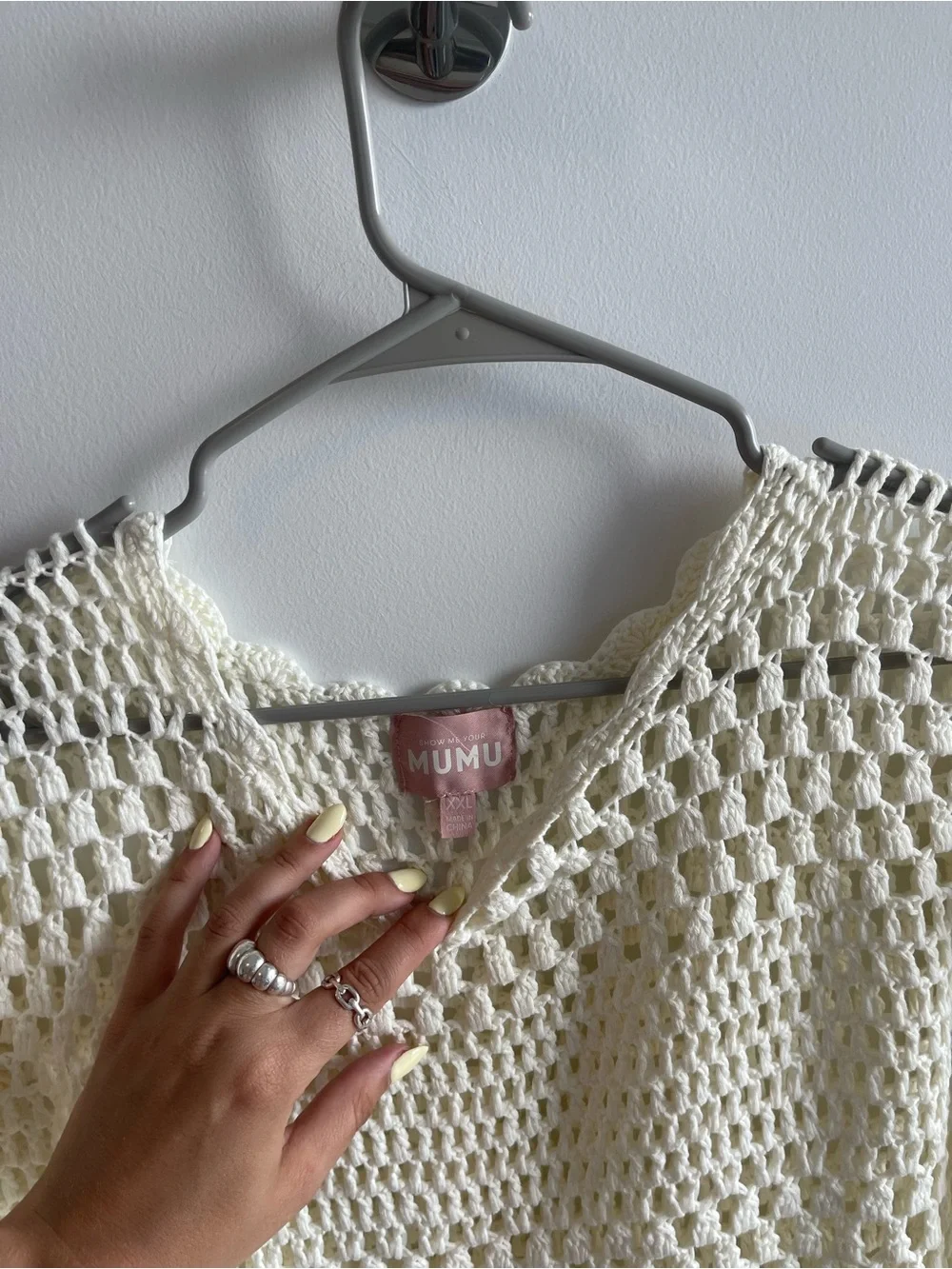 Show Me Your MuMu Cream Crochet Cover Up